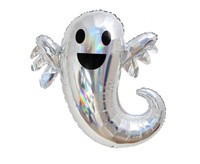 Balon foliowy Duszek Halloween holograficzny 75 x 61 cm