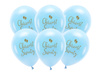 Balony Eco 33 cm, Chrzest Święty, błękit (1 op. / 6 szt.)