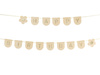 Baner filcowy Happy Birthday Girl, różowy, 3m