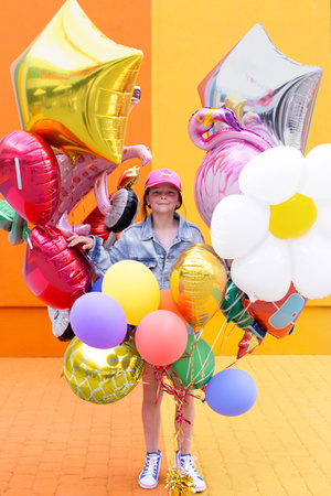 Balon foliowy Gwiazdka złoty 70 cm