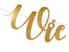 Baner Wieczór panieński złoty 150 x 21,5 cm