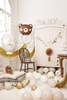 Balon foliowy Baby Shower Oh Baby kremowy 53 x 69 cm