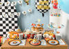 Dekoracje do muffinek Autka 12 cm 4 szt.