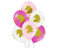 Balony D11 Unicorn Head 1C4S, 6 szt.