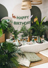 Baner Happy Birthday Dino zielony 3 m