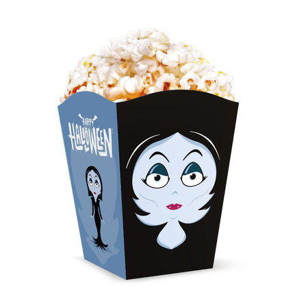 Pudełko na popcorn Halloween Monsters 10x7,5cm 6szt.