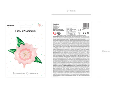 Balon foliowy Kwiat 70 x 62 cm