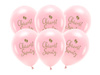 Balony Eco 33 cm, Chrzest Święty, rumiany różowy (1 op. / 6 szt.)