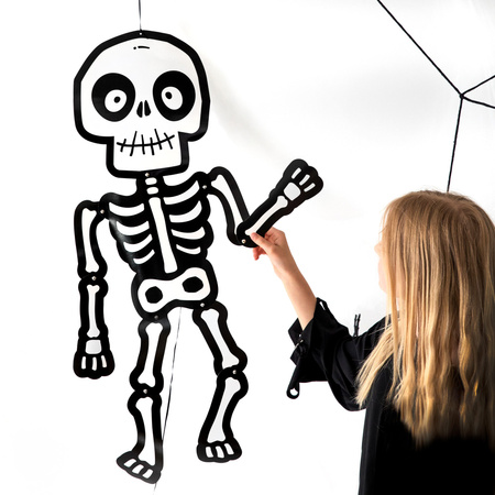 Wiszący szkielet Halloween 85cm 1 szt. DIY