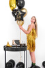 Balon foliowy Sto Lat! czarny 40 cm