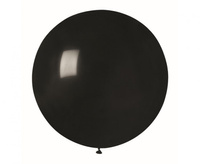 Balon lateksowy kula Pastel czarny 75 cm