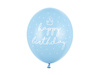 Balony lateksowe Happy Birthday Baby niebieskie 30 cm 6 szt.