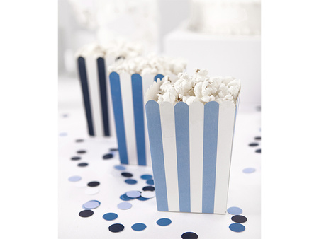 Pudełka na popcorn 7,5 x 7,5 x 12,5 cm 6 szt.