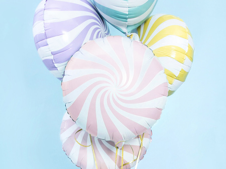 Balon foliowy Cukierek jasnoróżowy 35 cm