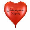 Balon foliowy gigant Serce czerwony 136 x 129 cm PartyDeco