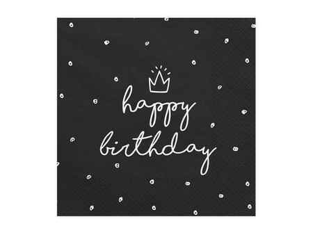 Serwetki papierowe Happy Birthday 33 x 33 cm 20 szt.