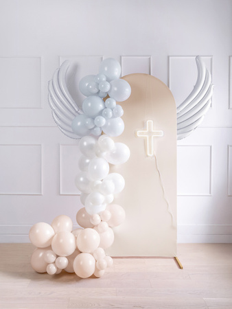 Balony foliowe do girland Skrzydła, 104 x 60 cm, białe (1 op. / 2 szt.)