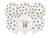 Balony lateksowe 18 urodziny Happy 18 Birthday Off-white Pastel 30 cm 6 szt.