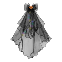 Welon LED kokarda i dynia Halloween czarny