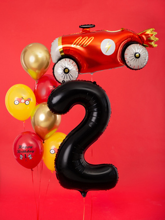 Balon foliowy Cyfra 2 czarny 86 cm