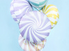 Balon foliowy Cukierek jasny liliowy lawendowy 35 cm