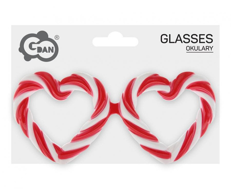 Okulary walentynkowe Serce czerwone Godan