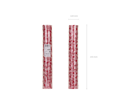 Bieżnik tiulowy Serca czerwone 0,36 x 9 m PartyDeco