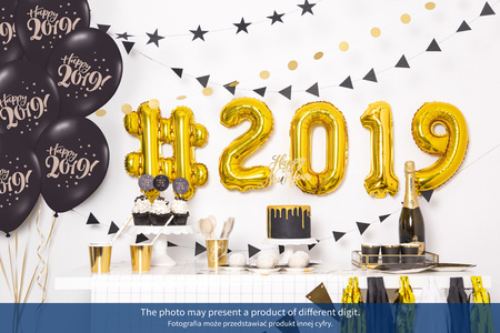 Balon foliowy Cyfra ''8'', 35cm, złoty