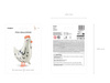 Balon foliowy Kurka chodząca 48 x 60 cm