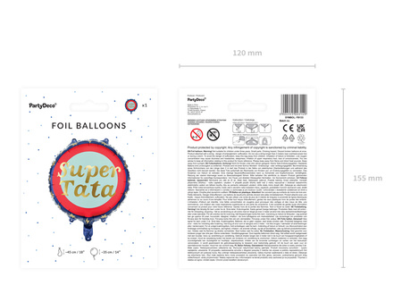 Balon foliowy Super Tata 45 cm