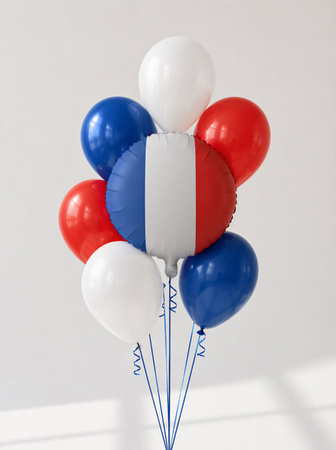 Balon foliowy Flaga Francji 35 cm