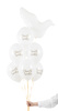 Balony lateksowe Chrzest Święty Pastel białe 30 cm 6 szt.