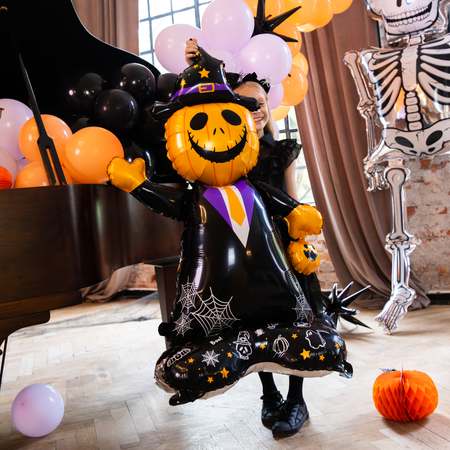 Balon foliowy stojący Pan Dynia Halloween 155cm