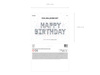 Balon foliowy Happy Birthday srebrny 340 x 35 cm