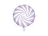 Balon foliowy Cukierek jasny liliowy lawendowy 35 cm