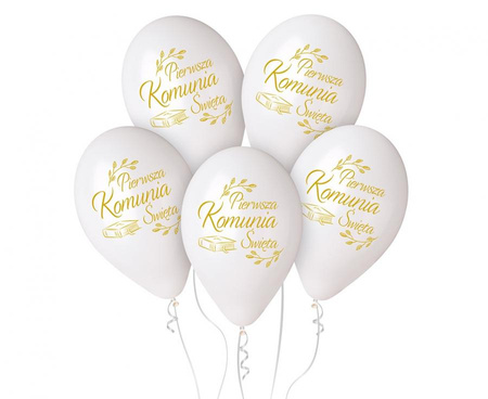 Balony - Pierwsza Komunia Święta, 13"/ 5 szt.