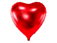 Balon foliowy Walentynki Serce czerwony 68 x 72 cm