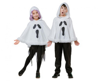 Ponczo z kapturem Duszek Halloween dla dzieci rozm. uniw.