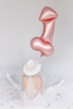 Balon foliowy Penis różowe złoto 55,5 x 112 cm
