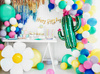 Baner Happy Birthday złoty 16,5 x 62 cm