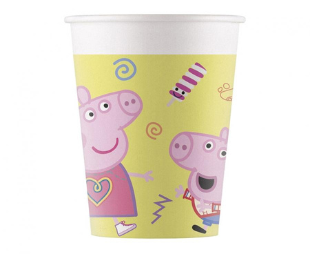 #PK Kubeczki papierowe (WM), Peppa Pig Messy Play (Hasbro), 200ml, 8 szt. (SUP label) (dawniej 93471)