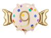 Balon foliowy Cukierek 9 urodziny Happy 9 Birthday 61 x 37 cm