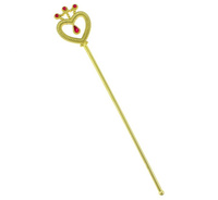 Różdżka z rubinem złota 37 cm