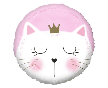 Balon foliowy Kotek różowy 45 cm