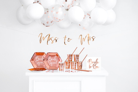 Kubeczki She said yes!, różowe złoto, 220ml (1 op. / 6 szt.)