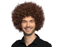 Peruka Afro, brązowa