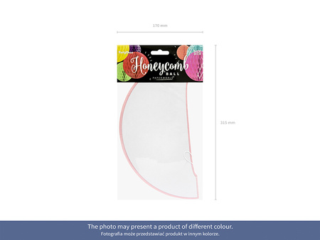 Kula bibułowa, czarny, 30cm