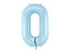 Balon foliowy Cyfra 0 jasnoniebieski 86 cm