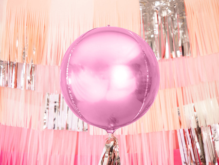 Balon foliowy Kula jasnoróżowy 40 cm