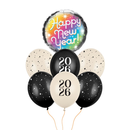 Zestaw balonów Mały 1 - Sylwester 2026 - Happy New Year 
